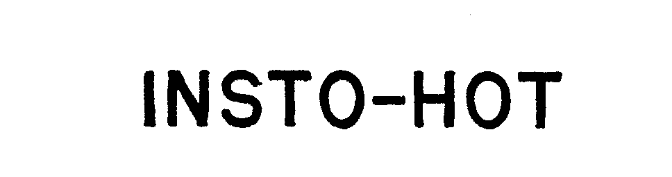 Trademark Logo INSTO-HOT