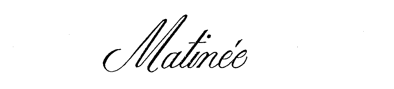 Trademark Logo MATINEE
