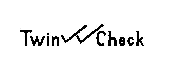 Trademark Logo TWIN CHECK