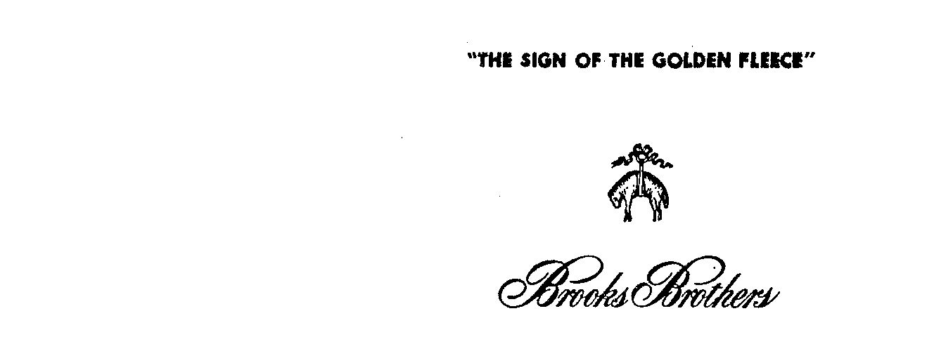 Trademark Logo THE SIGN OF THE GOLDEN FLEECE BROOKS BROTHERS