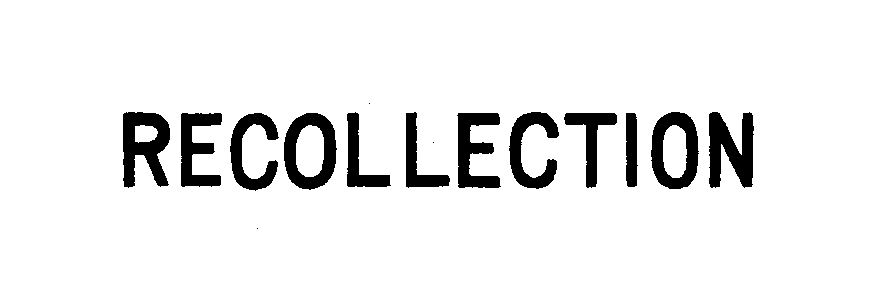 Trademark Logo RECOLLECTION