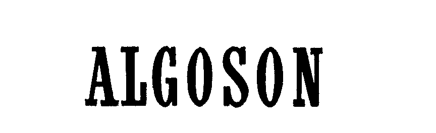 Trademark Logo ALGOSON