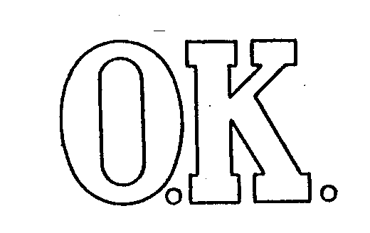 Trademark Logo O.K.