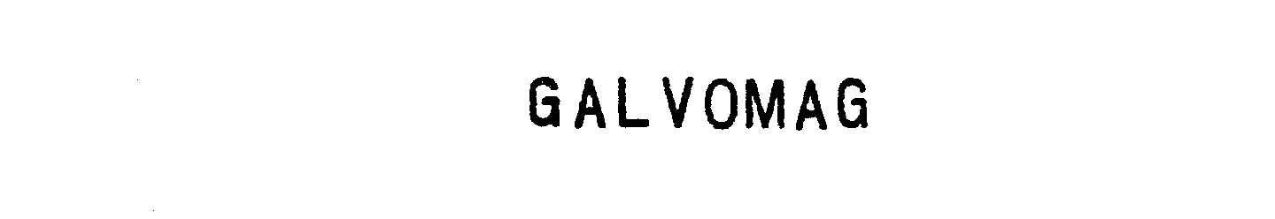 Trademark Logo GALVOMAG
