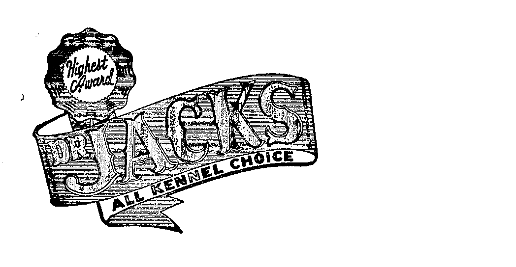 Trademark Logo DR. JACKS ALL KENNEL CHOICE HIGHEST AWARD