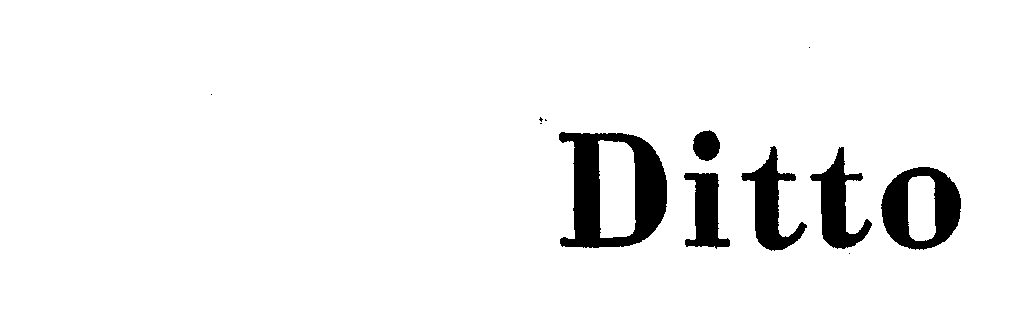 Trademark Logo DITTO
