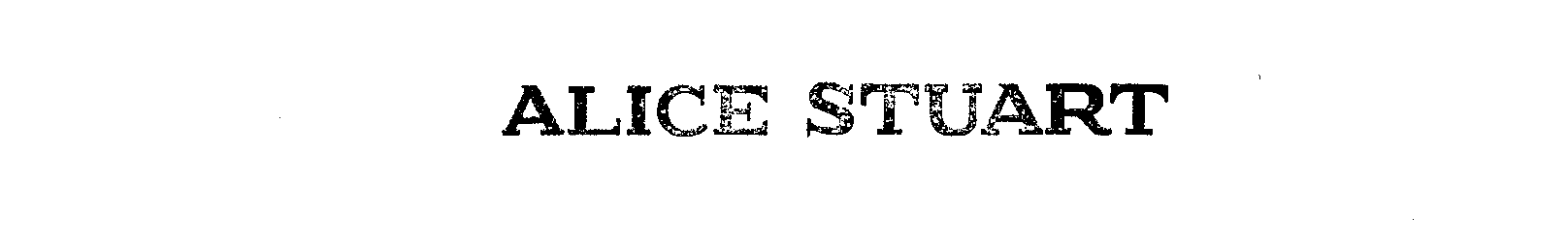 Trademark Logo ALICE STUART