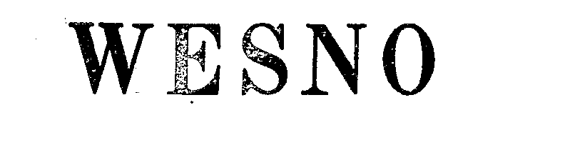 Trademark Logo WESNO