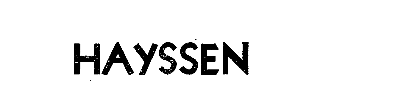 Trademark Logo HAYSSEN