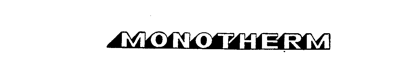 Trademark Logo MONOTHERM