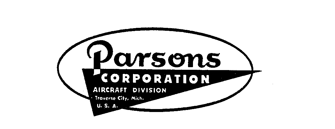  PARSONS CORPORATION AIRCRAFT DIVISION TRAVERSE CITY, MICH. U.S.A.