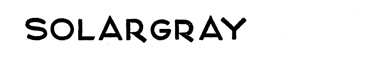 Trademark Logo SOLARGRAY