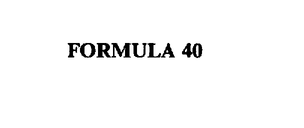  FORMULA 40