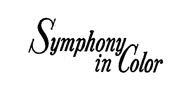 Trademark Logo SYMPHONY IN COLOR