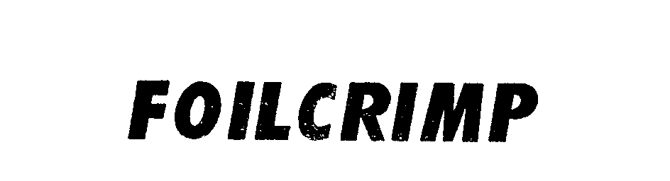 Trademark Logo FOILCRIMP