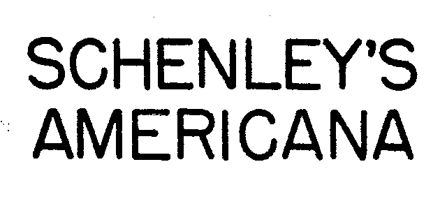 Trademark Logo SCHENLEY'S AMERICANA