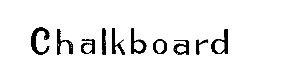 Trademark Logo CHALKBOARD