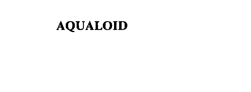 Trademark Logo AQUALOID