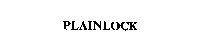 Trademark Logo PLAINLOCK