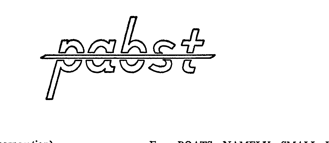 Trademark Logo PABST