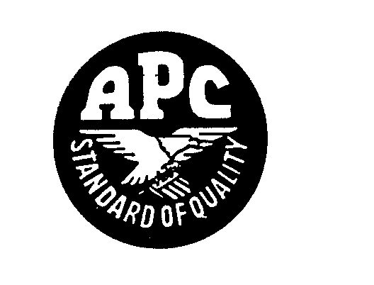 Trademark Logo APC STANDARD OF QUALITY