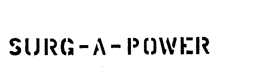 Trademark Logo SURG-A-POWER