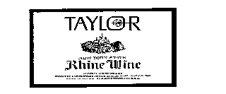  TAYLOR NEW YORK STATE RHINE WINE PRODUCED AND BOTTLED BY THE TAYLOR WINE COMPANY,INC. ESTABLISHED 1880.HAMMONDSPORT, N.Y.,U.S.A. ALCOHOL 12% BY VOLUME