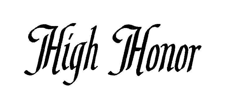 Trademark Logo HIGH HONOR