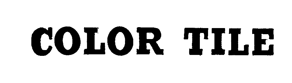 Trademark Logo COLOR TILE