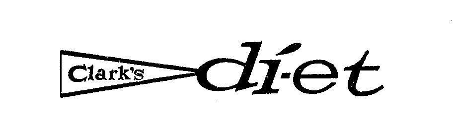 Trademark Logo CLARK'S DI-ET