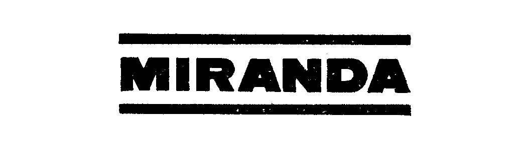 Trademark Logo MIRANDA