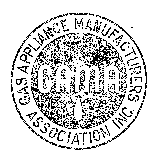 Trademark Logo GAS APPLIANCE MANUFACTURERS ASSOCIATION INC. GAMA