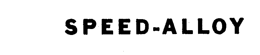 Trademark Logo SPEED-ALLOY