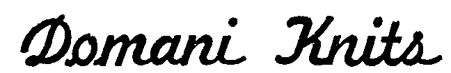 Trademark Logo DOMANI KNITS