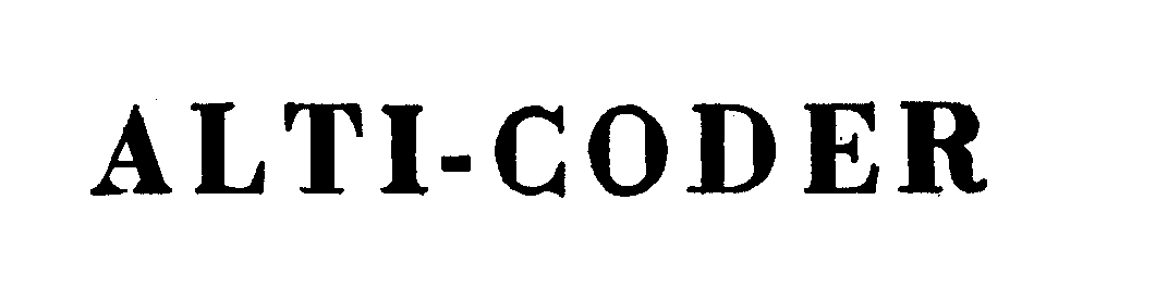 Trademark Logo ALTI-CODER