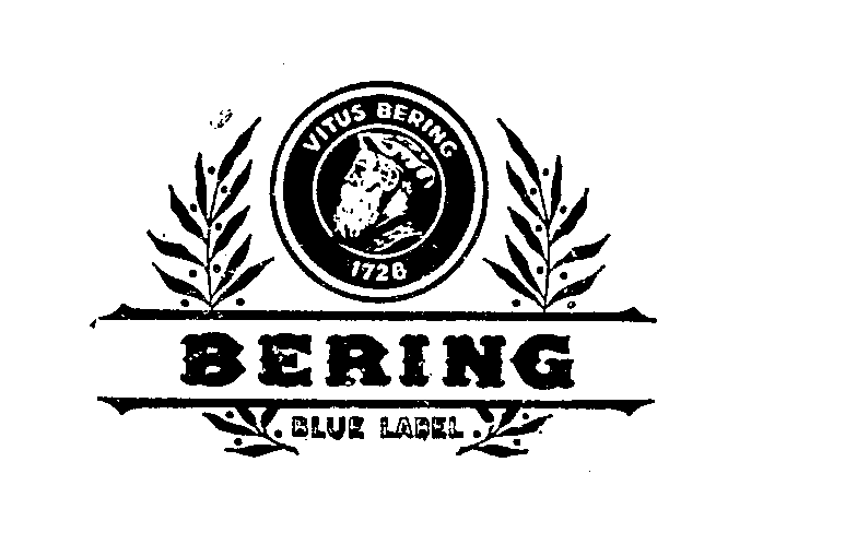 Trademark Logo BERING VITUS BERING 1728 BLUE LABEL