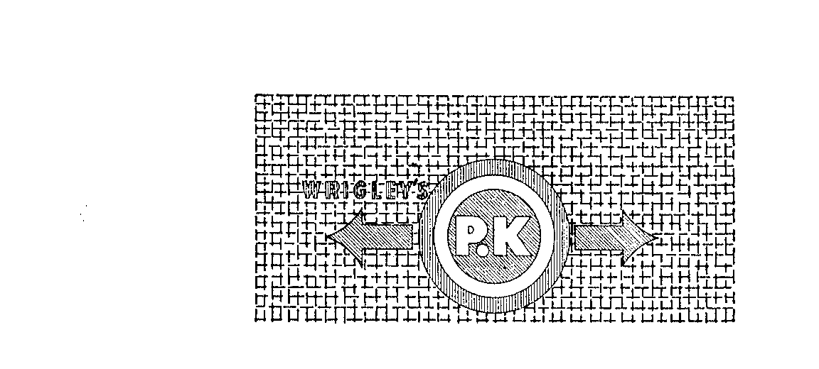 Trademark Logo WRIGLEY'S P.K.