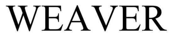 Trademark Logo WEAVER