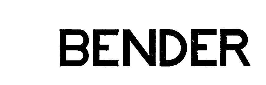 Trademark Logo BENDER