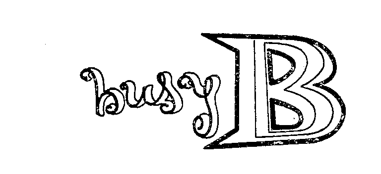 Trademark Logo BUSY B