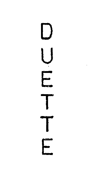 Trademark Logo DUETTE