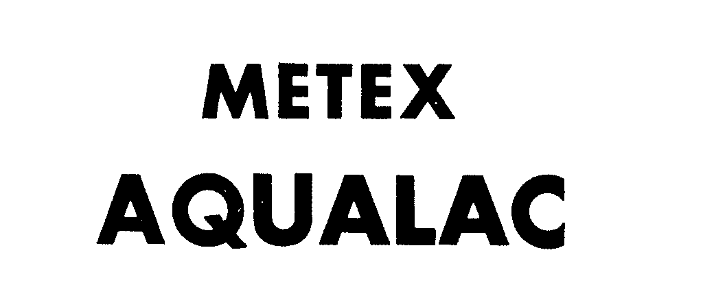 Trademark Logo METEX AQUALAC