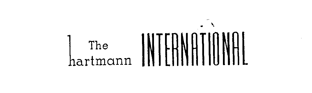 Trademark Logo THE HARTMANN INTERNATIONAL