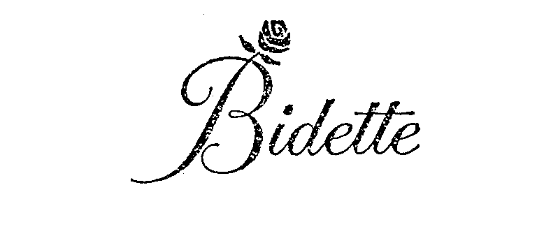 Trademark Logo BIDETTE