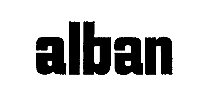Trademark Logo ALBAN