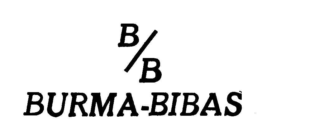 Trademark Logo B/B BURMA-BIBAS