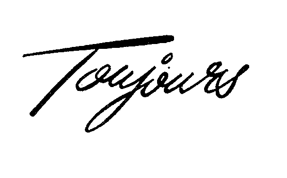 Trademark Logo TOUJOURS
