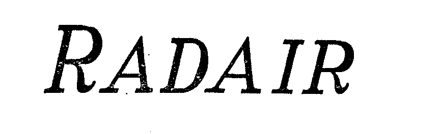 Trademark Logo RADAIR