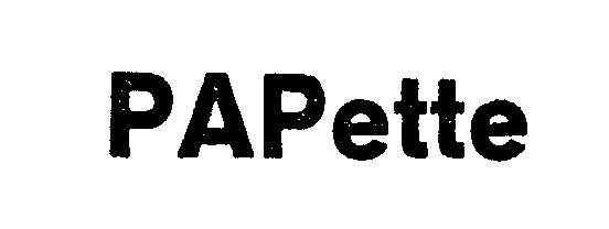 Trademark Logo PAPETTE