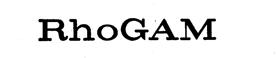 Trademark Logo RHOGAM